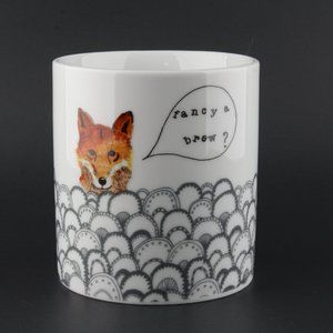 Urban Outfitters Fox Coffee Cup Mug
